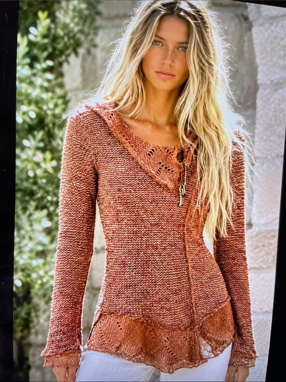 M So Soft Rust Knit Sweater